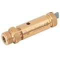 3/8" BSPP 10.0BAR 08MM ATMOS SAFETYVALVE - 3/8" BSP Parallel Male, Atmospheric Safety Valve, 8mm Nominal Diameter, Flow Rate 74, Brass, Viton Seal, Maximum Working Temperature +180°C, Set Pressure 10 bar, Seetru
