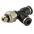 M6 X 4MM MICRO M.TEE RUN - M6 Metric Male x 4mm Outside Diameter, Pneumatic One Touch Micro Push-in Metric Tube Fitting, Stud Run Swivel Tee, Plastic/Brass Nickel Plated, Working Temperature 0°C to +60°C, Maximum Working pressure 10 bar, Kelm M6 X 4MM MICRO M.TEE RUN - M6 Metric Male x 4mm Outside Diameter, Pneumatic One Touch Micro Push-in Metric Tube Fitting, Stud Run Swivel Tee, Plastic/Brass Nickel Plated, Working Temperature 0°C to +60°C, Maximum Working pressure 10 bar, Kelm