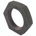 2" BSPP FEMALE BACKNUT BLACK GF312 - 2" BSP Parallel Female, Malleable Iron Pipe Fitting, Black, Backnut, Recessed, Fig