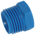 1/8" BSPT Male Blanking Plug - 1/8" BSP Taper Male, PVDF Fitting, Blanking Plug, Working Temperature -20Â°C to +120Â°C, Maximum Working Pressure 14 bar, Tefen