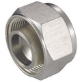PLUG 22 OD - 22mm Outside Diameter, Hydraulic Twin Ferrule Metric Compression Fitting, Plug, Tube x Tube, 316 Stainless Steel, Panam