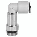 8MM X 1/4 BSPP S7000 MALE EXT SW ELBOW - 1/4" BSP Parallel Male x 8mm Outside Diameter, Series 7000 Super-rapid Compact Fitting, Extended, 90° Stud Swivel Elbow, Technopolymer Working Temperature -20°C to +60°C, Working Pressure -0 8MM X 1/4 BSPP S7000 MALE EXT SW ELBOW - 1/4" BSP Parallel Male x 8mm Outside Diameter, Series 7000 Super-rapid Compact Fitting, Extended, 90° Stud Swivel Elbow, Technopolymer Working Temperature -20°C to +60°C, Working Pressure -0