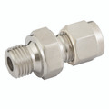 04MM OD X 1/8" BSPP MALE STUD 316 ST.ST - 1/8" BSP Parallel Male x 4mm Outside Diameter, Hydraulic Twin Ferrule Metric Compression Fitting, Stud Coupling, (RS), 316 Stainless Steel, Panam