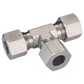30S EQUAL TEE ST/ST - 30mm Outside Diameter, Hydraulic 316 Stainless Steel DIN 2353 Compression Fitting, Tube x Tube, Heavy Duty, Tee, Maximum Working Pressure 420 bar, PH Industrie