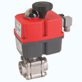 3/4" NBSW SS 3PC FSAS BV J4CS20 MV ACT - 3/4" Socket Weld Female, Actuated Stainless Steel & Carbon Steel Ball Valve, Stainless Steel Fire Safe Ball Valve Fitted with a J+J J4CS Electric Actuator, Maximum Working Temperature 80Â°C