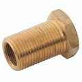 5MM OD F BULKHEAD M15 X 1 (36050803) - 5mm Tube OD x 15x1mm Metric Bulkhead Connector, Brass, ITM