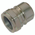 1" BSP Female Hydraulic Quick Release Plug - 1" BSP Parallel Female, Valved, Hydraulic Quick Release, Plug, T10000 Series, Steel, Nitrile Seal, Working Temperature -40Â°C to +100Â°C, Maximum Working Pressure 280 bar, Parker
