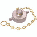 1.1/2" BSPP FEM ALLOY BLANK CAP AND CHAIN - 1