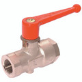 3/4"BSPF x 18mm 12mm OD Ball Valve 2/2 with Push-in - 3/4" BSP Parallel Female x 18mm Outside Diameter, Ball Valve, Double Female Vented, Standard In-line Vented, Nickel Plated Brass, Nitrile, Working Temperature -20°C to +80°C, Maximum Working Pressure 4