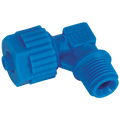 1/4" BSPT Male x 6 x 4mm OD Male Elbow - 1/4" BSP Tapered Male, Polypropylene Fitting, 90Â° Stud Elbow, To Suit Tube Size 6 x 4mm, Working Temperature -5Â°C to +60Â°C, Maximum Working Pressure 10 bar, Tefen