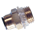 4MM X 1/8" STRAIGHTAIGHT ADAPTOR - 1/8" Super Thread Male x 4mm Outside Diameter, Metric Push-in Fitting, Stud, Brass, Working Temperature 0Â°C to +23Â°C, Maximum Working Pressure 16 bar, John Guest