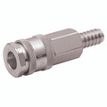 10MM H.TAIL PCL ISO B12 COUPLING - Pneumatic Quick Release, Valved, Coupling, Hose Tail, Series ISO B12, Standard, to Suit 10mm(3/8" Hose Inside Diameter, Steel, Working Temperature -40Â°C to +100Â°C, Maximum Working Pressure 35 bar, PCL