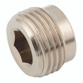 3/4" BSPP Male Plug - 3/4" BSP Parallel Male, Brass Nickel Plated Adaptor, Plug, Kelm