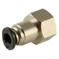 1/8"NPT X 1/4" MICRO F.STUD HEX BODY - 1/8" NPT Female x 1/4" Outside Diameter, Pneumatic One Touch Micro Push-in Imperial Tube Fitting, Stud, Plastic/Brass Nickel Plated, Working Temperature 0Â°C to +60Â°C, Maximum Working Pressure 10 bar, Kelm