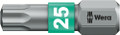 Wera 867/1 BTZ TORX® bits TX 25x25mm - BiTorsion bits for TORX® socket screws with torsion zone into which kinetic energy is dissipated during peak loads Wera 867/1 BTZ TORX® bits TX 25x25mm - BiTorsion bits for TORX® socket screws with torsion zone into which kinetic energy is dissipated during peak loads