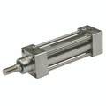 S/S CYLINDER 40MM DIA. X 25MM STROKE - 40mm Bore x 25mm Stroke Length, M12 x 1