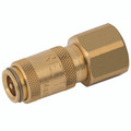1/8" BSPP Female Coupling - 1/8" BSP Parallel Female Coupling, Series 21KA, Standard, Parker Rectus, Pneumatic Quick Release, Valved, Brass Nickel Plated, Nitrile Seal, Working Temperature -20°C to +100°C, Maximum Working Pressure 35 bar, Parker Rectus 1/8" BSPP Female Coupling - 1/8" BSP Parallel Female Coupling, Series 21KA, Standard, Parker Rectus, Pneumatic Quick Release, Valved, Brass Nickel Plated, Nitrile Seal, Working Temperature -20°C to +100°C, Maximum Working Pressure 35 bar, Parker Rectus
