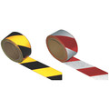 REFLECTIVE HAZARD TAPE RED/WTE  50MM X 10M - Reflective Hazard Warning Tape, Length 10 Metres, Width 50mm, Red and White