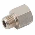 3/4" BSPT Male x 3/4" BSPP Female Adaptor - 3/4" BSP Taper Male x 3/4" BSP Parallel Female, Brass Nickel Plated Adaptor, Straight, Kelm