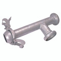 LEVER LOCK T MFF 6 - 159mm Female Coupling, Lever Lock Water Pump Coupling, with Female Outlet, Galvanised, T Union, Galvanised Steel, DALLAIAll images used are for illustrative purposes only