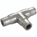6MM EQUAL TEE - 4mm Outside Diameter, LF3600 Metric Push-in Tube Fitting, Equal Tube x Tube, Tee Connector, Nickel Plated Brass, Working Temperature -20Ã‚Â°C to +120Ã‚Â°C, Maximum Working Pressure 20 bar, Parker LegrisAll images used are for illustrati
