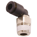 10MM OD TUBE X 1/2" BSPT MALE STUD ELBOW - 1/2" BSP Taper Male x 10mm Outside Diameter, LF3000 Metric Push-in Tube Fitting, 90Ã‚Â° Stud Elbow, Plastic/Brass Nickel Plated, Working Temperature -20Ã‚Â°C to +80Ã‚Â°C, Maximum Working Pressure 20 bar, Parker L