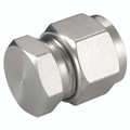 CAP 3/8 OD - 3/8" Outside Diameter, Hydraulic 316 Stainless Steel Twin Ferrule Imperial Compression Fitting, Tube, Cap, PanamAll images used are for illustrative purposes only
