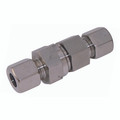 10mm Outside Diameter Check Valve Light Duty - 10mm Outside Diameter, Hydraulic 316 Stainless Steel DIN 2353 Compression Valve, Tube x Tube, Light Duty, Non-Return Valve, Stainless Steel, PH IndustrieAll images used are for illustrative purposes only
