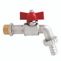 1"BSP Brass Ball Valve to Suit Hose ID 32mm - 1" BSP Parallel Male, Type 132, Bibcock, Ball Valve, Nickel Plated Brass To Suit Hose Inside Diameter 32mm, Working Temperature -20Â°C to +120Â°C, Maximum Working Pressure 12 bar, ITAPAll images used are fo