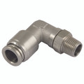 8mm x 1/4" BSPT Male Elbow - 1/4" BSP Taper Male x 8mm Outside Diameter, Pneumatic One Touch Push-in Metric Tube Fitting, 90Ã‚Â° Stud Swivel Elbow, Stainless Steel, Working Temperature -20Ã‚Â°C to +200Ã‚Â°C, Maximum Working Pressure 10 bar, KelmAll ima