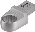 Wera 7771 Ring spanner insert, 9x12 mm 9x12x19x44,0mm - Ring spanner insert, for hexagon screw heads or nuts; for torque wrenches of the Click-Torque X series with 9x12 mm holder