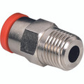 MALE STUD 6MM TO 1/4"BSPT - 1/4" BSP Taper x 6mm Outside Diameter, Male Stud, Brass Nickel Plated, Working Temperature -20Ã‚Â° C to +80Ã‚Â°C, Working Pressure -0