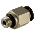 1/8"NPT X 5/32" MICRO M.STUD HEX BODY - 1/8" NPT Male x 5/32" Outside Diameter, Pneumatic One Touch Micro Push-in Imperial Tube Fitting, Stud, Plastic/Brass Nickel Plated, Working Temperature 0Ã‚Â°C to +60Ã‚Â°C, Maximum Working Pressure 10 bar, KelmAll