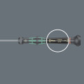 Wera 2035 Screwdriver for slotted screws for electronic applications 0.40x2.0x100mm - Application: Slotted screws Blade: Round Design: Chrome-plated, Black Point Handle: Kraftform Micro with non-roll feature and rotating cap, multi-component