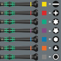 Wera 2035 Screwdriver for slotted screws for electronic applications 0.50x3.0x80mm - Application: Slotted screws Blade: Round Design: Chrome-plated, Black Point Handle: Kraftform Micro with non-roll feature and rotating cap, multi-component Wera 2035 Screwdriver for slotted screws for electronic applications 0.50x3.0x80mm - Application: Slotted screws Blade: Round Design: Chrome-plated, Black Point Handle: Kraftform Micro with non-roll feature and rotating cap, multi-component