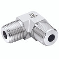 3/4" NPT x 3/4" NPT Elbow - 3/4" NPT Male x 3/4" NPT Male, 10,000 psi Rated Steel Adaptor, 90Ã‚Â° Elbow, 316 Stainless Steel, Maximum Working Pressure 690 bar, PanamAll images used are for illustrative purposes only