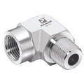 3/4" NPT x 3/4" NPT Elbow - 3/4" NPT Male x 3/4" NPT Male, 10,000 psi Rated Steel Adaptor, 90Ã‚Â° Elbow, 316 Stainless Steel, Maximum Working Pressure 690 bar, PanamAll images used are for illustrative purposes only