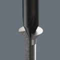 Wera 2072 Kraftform Micro screwdriver for Microstix® screws mx40mm - Application: Microstix® socket screws Blade: Round Design: Chrome-plated, Black Point Handle: Kraftform Micro with non-roll feature and rotating cap, multi-component