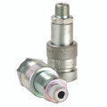 3000-SERIES COUP 3/8 NPT - 3/8" NPT Male, Valved, Hydraulic Quick Release, Coupling, Steel Polyurethane, Screw to Connect 3000 Series, Steel, Working Temperature -30Ã‚Â°C to +110Ã‚Â°C, Maximum Working Pressure 700 bar, Parker Rectus TemaAll images used