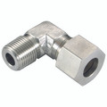 1/2" NPT x 12mm Outside Diameter Elbow - 1/2" NPT Male x 12mm Outside Diameter, Hydraulic 316 Stainless Steel DIN 2353 Compression Fitting, Heavy Duty, 90Ã‚Â° Elbow, Maximum Working Pressure 630 bar, PH IndustrieAll images used are for illustrative pur