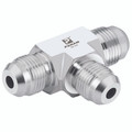 7/16" JIC Tee - 7/16" JIC Male, 10,000 psi Rated Steel Adaptor, Tee, 316 Stainless Steel, Maximum Working Pressure 690 bar, PanamAll images used are for illustrative purposes only