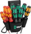 Wera 9620 Belt holster Set 1 - 9-piece set 5 Kraftform series 300 screwdrivers; for Phillips-head screws Phillips and Pozidriv (with Lasertip) and TORX® screws Wera 9620 Belt holster Set 1 - 9-piece set 5 Kraftform series 300 screwdrivers; for Phillips-head screws Phillips and Pozidriv (with Lasertip) and TORX® screws