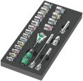 Wera 9721 Foam insert 8000 B Zyklop 3/8" ratchet set 1mm - 23-piece Zyklop ratchet set, 3/8", in a two-coloured foam insert for the Tool Rebel roller cabinet