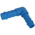 3/8" ID X 1/4"ID HOSE REDUCE ELBOW BLUE - 3/8" Inside Diameter x 1/4" Inside Diameter, Nylon Fitting, Reducing Tube x Tube, 90Ã‚Â° Elbow Connector, TefenAll images used are for illustrative purposes only