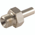 L SERIES 6MM ODX1/8"BSPP STNDPIPE ADPT - 6mm Outside Diameter, Hydraulic 316 Stainless Steel DIN 2353 Compression Fitting, Light Duty, Stud Standpipe, PH IndustrieAll images used are for illustrative purposes only