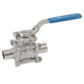 2" ODBW S/S 3PC CAVITY FILLED D/MNT B/V - 2" Butt Weld, 3 Piece, Direct Mount, Hygienic Ball Valve, ATEX Approved, Stainless Steel, Viton Seal Material, TFM 1600 Seat Material, Working Temperature -20Â°C to +200Â°C, Maximum Working Pressure 10 bar, Haitim