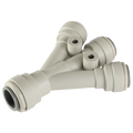 1/2" OD IN X 3/8" OD OUT 3WAY DIVIDER - 3/8" Outside Diameter x 1/2" Outside Diameter, Imperial Push-in Fitting, Reducing, Triple Outlet, Y Connector, Plastic, Working Temperature 0°C to +23°C, Maximum Working Pressure 10 bar, John GuestAll image 1/2" OD IN X 3/8" OD OUT 3WAY DIVIDER - 3/8" Outside Diameter x 1/2" Outside Diameter, Imperial Push-in Fitting, Reducing, Triple Outlet, Y Connector, Plastic, Working Temperature 0°C to +23°C, Maximum Working Pressure 10 bar, John GuestAll image
