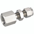 BULKHEAD FEMALE CONN 1/4OD 1/4 NPT - 1/4" NPT Female, Hydraulic 316 Stainless Steel Twin Ferrule Imperial Compression Fitting, Bulkhead Straight, To Suit 1/4" Outside Diameter, PanamAll images used are for illustrative purposes only