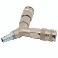 25 'Y' COUPLING (SEE QF17a) - Pneumatic Quick Release, Connectors, Y, Series 25KA, Standard, Parker Rectus, Brass Nickel Plated, Valved, -20Ã‚Â°C to +60Ã‚Â°C, 35, Parker RectusAll images used are for illustrative purposes only