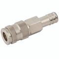 10MM OD HOSETAIL COUPLING BRASS NICKEL - Pneumatic Quick Release, Series 25KA, Standard, Parker Rectus, Coupling, Hose Tail, To Suit Hose Inside Diameter 10mm (3/8"), Valved, Brass Nickel Plated, Nitrile Seal, Working Temperature -20°C to +100°C, Ma 10MM OD HOSETAIL COUPLING BRASS NICKEL - Pneumatic Quick Release, Series 25KA, Standard, Parker Rectus, Coupling, Hose Tail, To Suit Hose Inside Diameter 10mm (3/8"), Valved, Brass Nickel Plated, Nitrile Seal, Working Temperature -20°C to +100°C, Ma